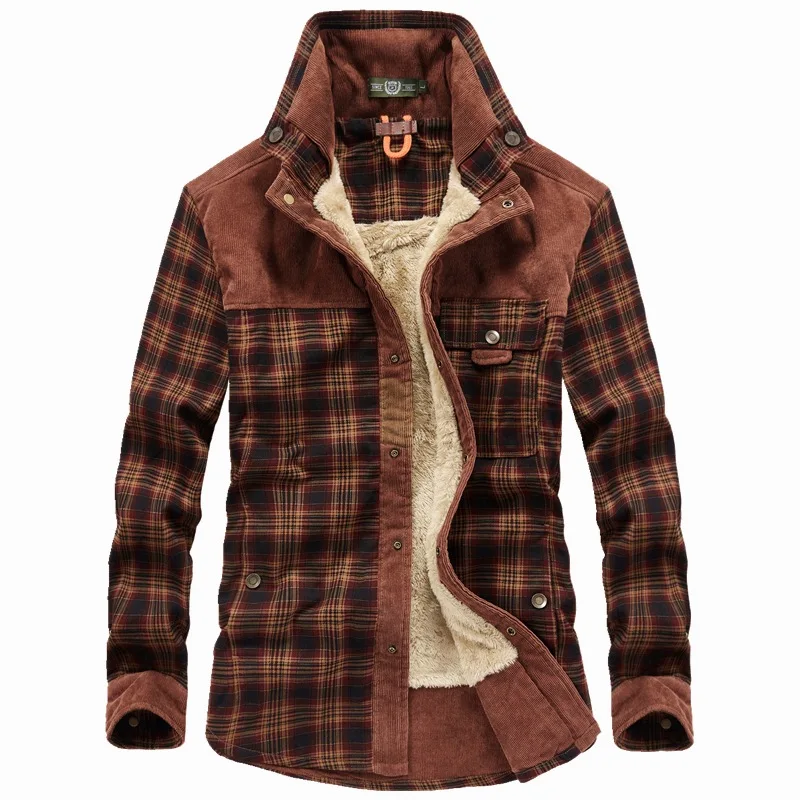 Brand Men Shirt Thick Warm Winter Shirts Men Fleece Plaid Pure Cotton Camisa Masculina Casual Fashion Gentlemen Chemise Homme Brand Men Shirt Thick Warm Winter Shirts Men Fleece Plaid Pure Cotton Camisa Masculina Casual Fashion Gentlemen Chemise Homme