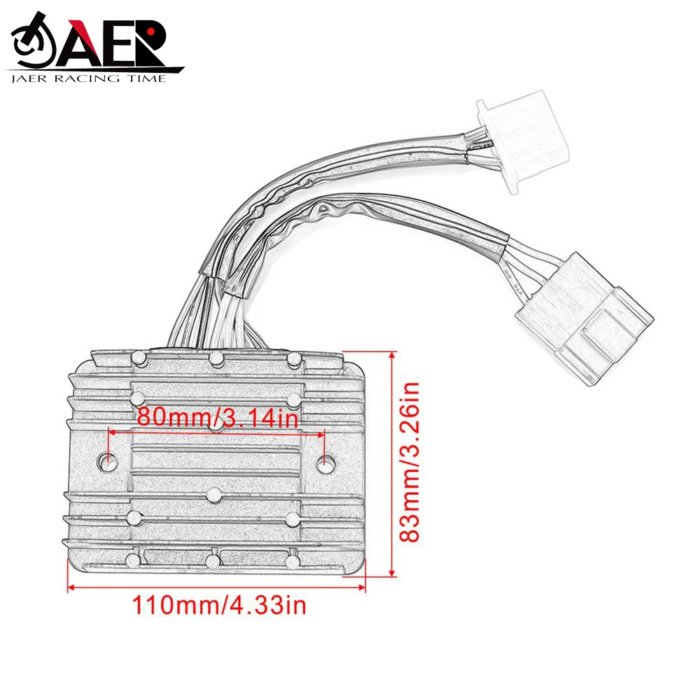 JAER Motorcycle Voltage Regulator Rectifier for Aprilia RSV1000 2004-2008 RSV1000 Tuono 2006-2009