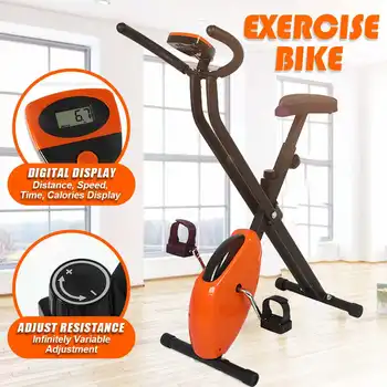 

Folding Mute Indoor Cycle LED Cardio Dynamic Bicycle Home Exercise Bicycle spinning Cycling Training Equipment 150KG Max Loading