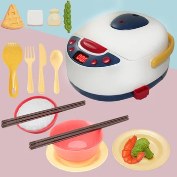 

19Pcs Kitchen Pretend Play Cooking Toys Simulation Household Appliances For Children Rice Cooker Kids Educational Toy