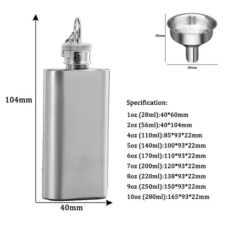 Портативная фляга из нержавеющей стали, фляга и воронка, высокое качество, для вина, виски, горшок, посуда для напитков, для улицы, карманные фляги, бутылка для алкоголя