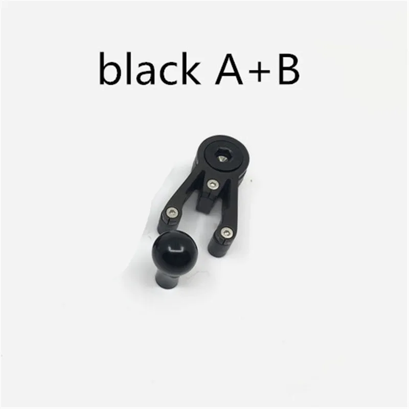 AB black 3 Цвета Складные велосипедные головки трубки складной инструмент крепления Титан+ алюминиевый сплав части для brompton краба когти - Цвет: AB black