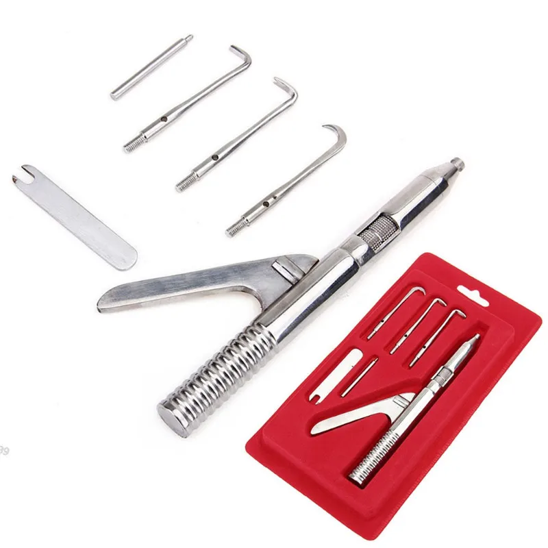 

1 Set Dental Automatic Singlehanded Crown Remover Gun set Stainless Steel Dental Surgical Instrument Tools with 3 working tip