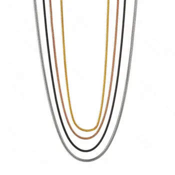 Silver Gold Chain Snake Necklace