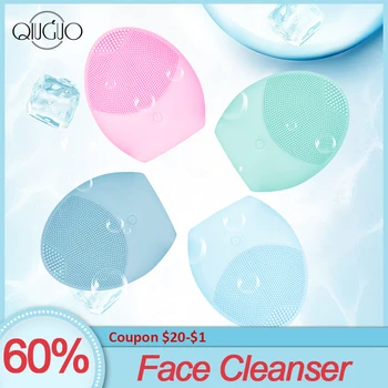 

Silicone Face Cleanser Portable Silicone Face Cleansing Brush Skin Care Electric Facial Exfoliating Massage Instrument