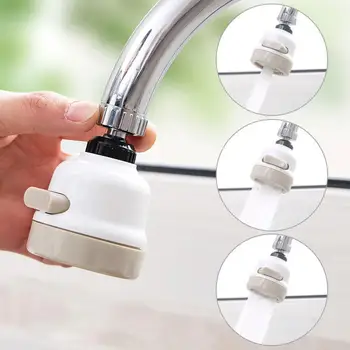 

3 Modes Aerator Flexible Water Saving High Pressure Filter Sprayer Nozzle 360 degree Rotate Diffuser Faucet extender