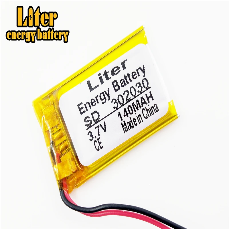 3 7 V литиевая батарея 302030 032030 140mah MP3 MP4 GPS Bluetooth|3.7v cell|toys toystoys toys |