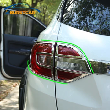 

Xburstcar Rear Headlight Trim for Everest ABS Chrome Car Headlights Decoration Sticker for Ford Everest 2015 - 2018 Accessiory