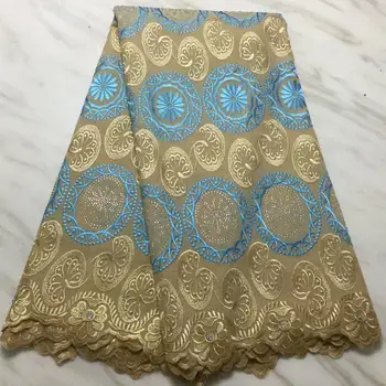 

Swiss lace fabric 2019 swiss voile lace In switzerland latest african cotton dry lace with stones for dress 5yards/lot