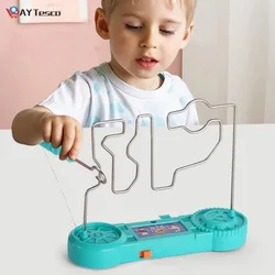 Juguete de choque eléctrico para niños, juego educativo de laberinto eléctrico táctil para fiesta, divertido juego de experimentos de ciencia, juguetes para niños, regalo