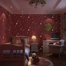 Juego de pegatinas 3D de estrellas que brillan en la oscuridad, pegatinas de plástico fluorescentes para pared, decoración del hogar, papel tapiz decorativo especial Festivel, 1 Juego
