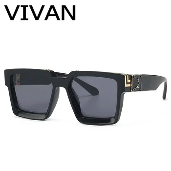 

Luxury Square Sunglasses Women Brand Design Trendy Grdient Black Lens Men Sun Glasses Gray Shades for Men