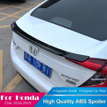 

AITWATT Fit For Honda Civic Carbon Fiber Spoiler 2016 2017 2018 2019 Car Styling Car Rear Wing Primer Color Tail Black Spoiler