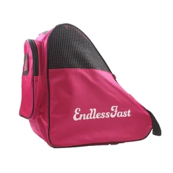 Professional Skate Bag Cute Backpack Increase Capacity Roller Figure Skating Storage Oxford Bag Shoulder For Children 38X21X37cm