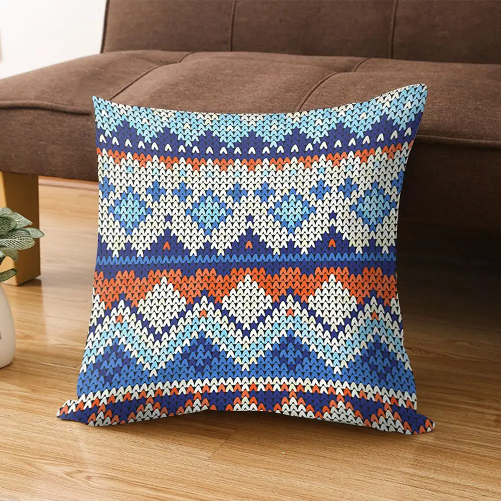 

4Pcs Striped Wave Geometric Pattern Throw Pillow Cover Cushion Case Home Decor