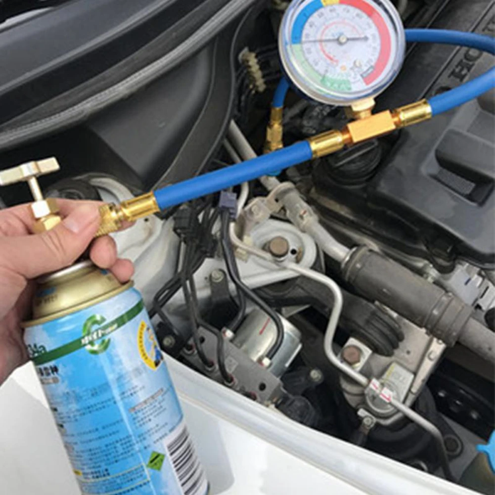 Newest Original R134A Refrigerante Gas Refrigerant Adapter Tools Tool Charging Hose Valve Core Kit Asia M14 A / C 200PSI