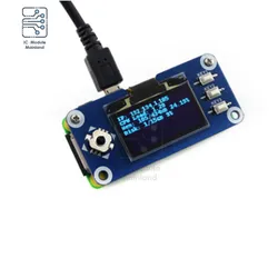 1. suporte para chapéu com tela oled de 3 segundos para interface raspberry pi 2b/3b/3b +/zero/zero w 128x64 pixels spi i2c iic controlador embutido