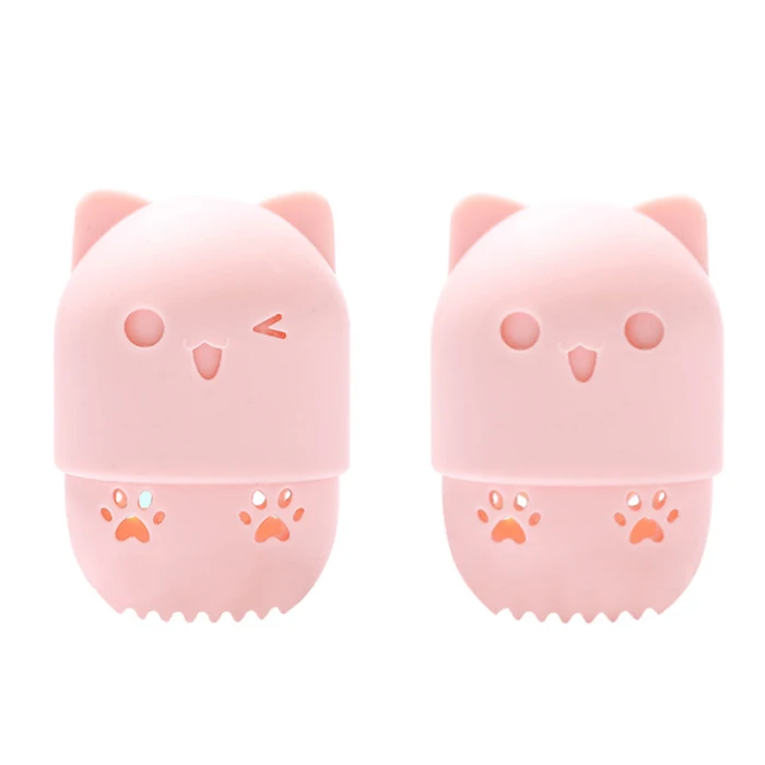 High Quality Fashion Beauty Egg Storage Box Dust-proof Silica Gel Portable Breathable Makeup Tools-MS