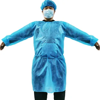 

In stock Disposable Protection Gown Dust Spray Suit Siamese Non-woven Dust-proof Anti Splash Clothing Safely Protection Clothes