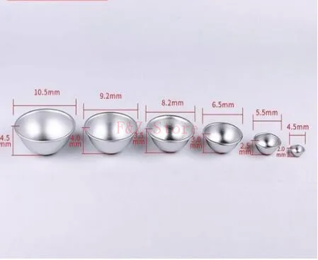 50 шт./лот 4,5 см 5,5 см 6,5 см 8 см x 9 см Высота каблука 10 см или 3D Алюминий Сфера Бомбочки для ванны для выпекания пирогов жестяные выпечка Кондитерские мяч пресс-форм