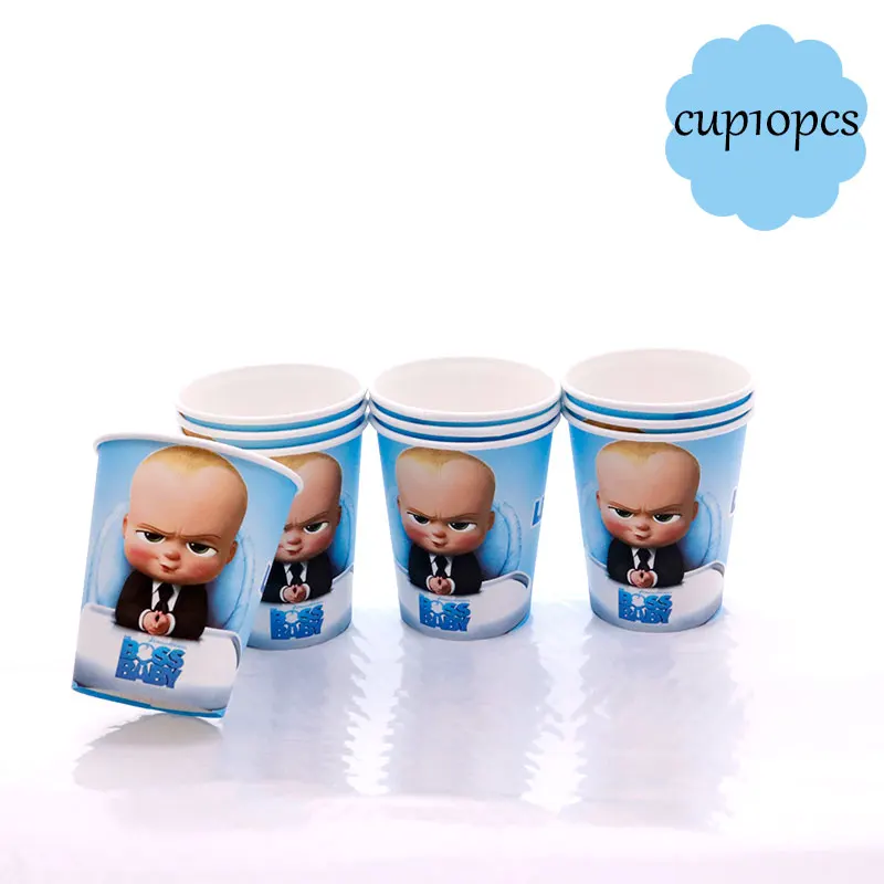 5/шт. Boss baby shower воздушный шар из алюминиевой фольги, украшение для дня рождения, детский босс из мультфильма - Цвет: cup10pcs