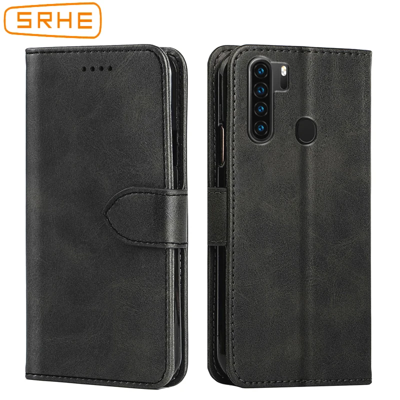 Чехол SRHE для Blackview A80 Pro роскошный кожаный чехол книжка с силиконовым магнитным