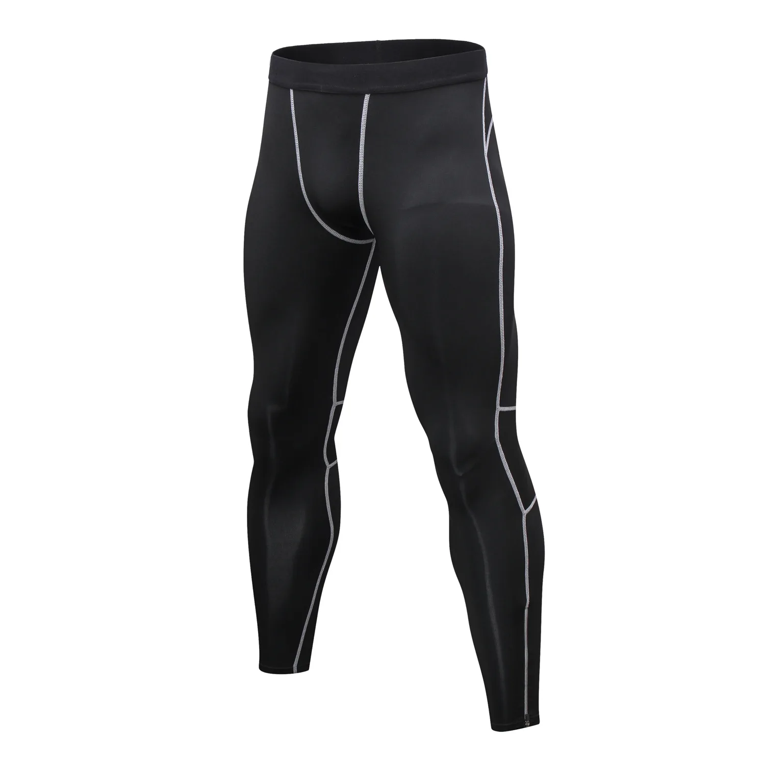 

Pro MEN'S Sports Trousers Zipper Reflective Night Running Fitness Sports Training Elasticity Quick-Dry Leggings Ouma