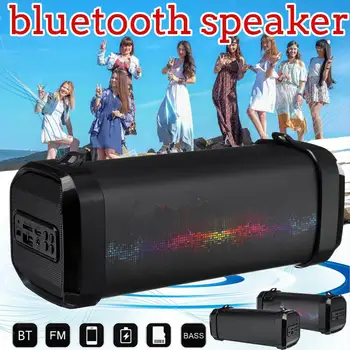 

5V 3W Portable bluetooth Speaker Outdoor Column Wireless Subwoofer Mini Music Stereo Powerful Sports Speakers FM Radio With Mic