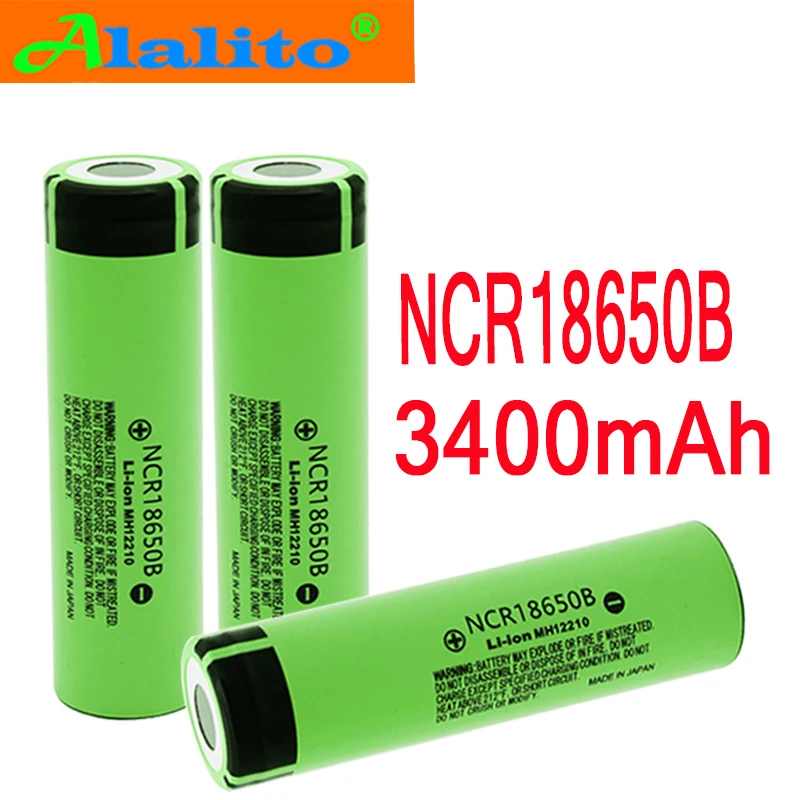 100% Новинка 18650 батарея 3400mah 3 7 v литиевая для NCR18650B подходит аккумулятора