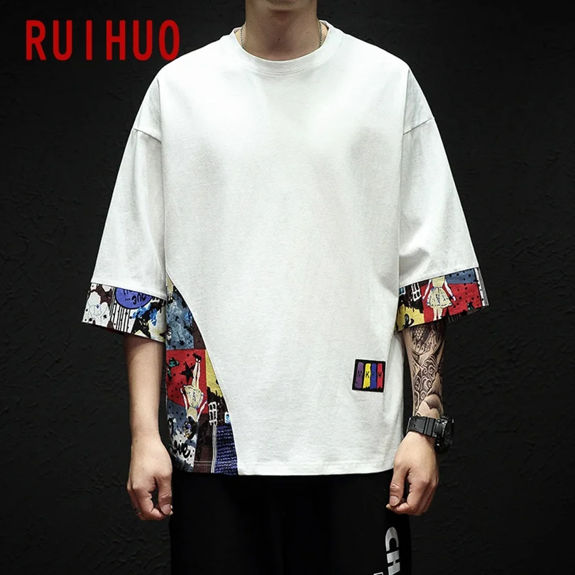 Half-Sleeve-Linen-Cotton-T-Shirt-For-Men-Clothing-Harajuku-Tee-Shirt ...