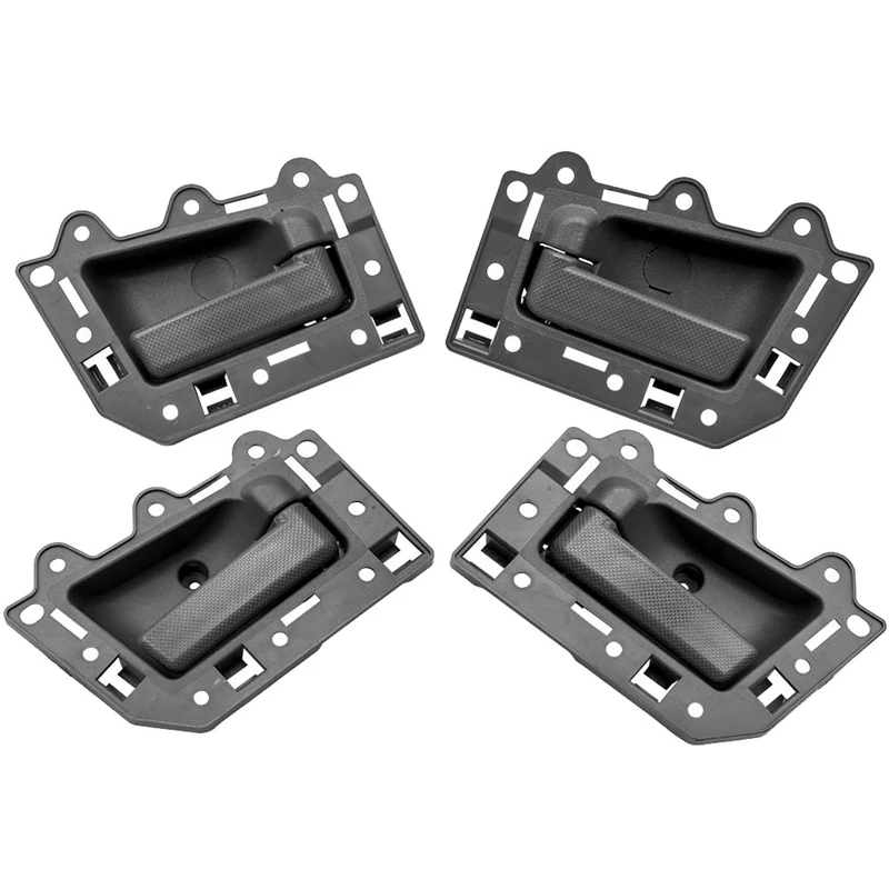 Set of 4 Inside Interior Door Handle Set for 2005 2011 Jeep Grand Cherokee Gray(Front Rear Left