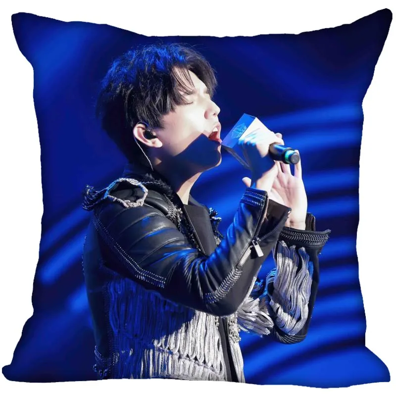 HEARMNY Singer Dimash наволочка для спальни подарок для украшения дома квадратная наволочка для подушки на молнии наволочки атласная мягкая ткань - Цвет: 12
