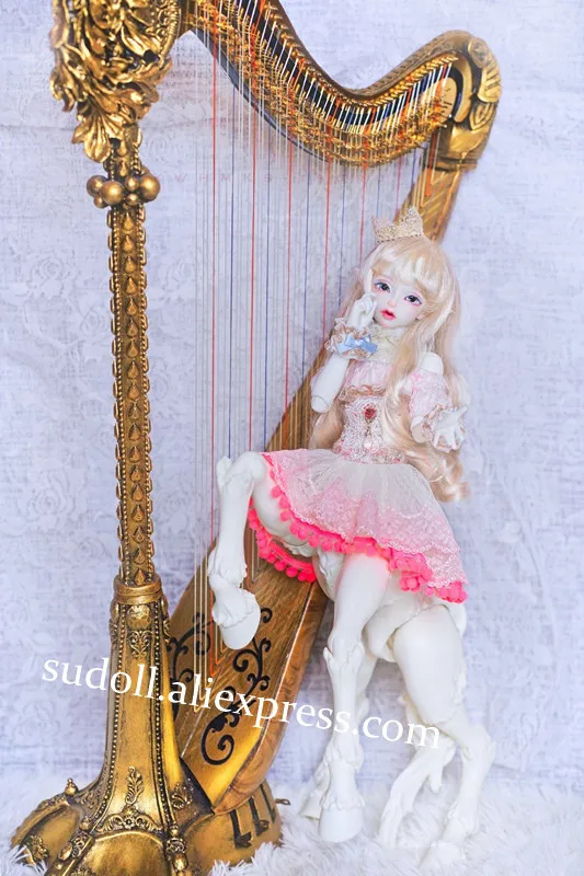 SuDoll 1/4 BJD SD кукла девушки смолы голый Неокрашенный тело кукла бесплатные глаза Фэнтези подарки(голова+ лошадь тело+ крыло