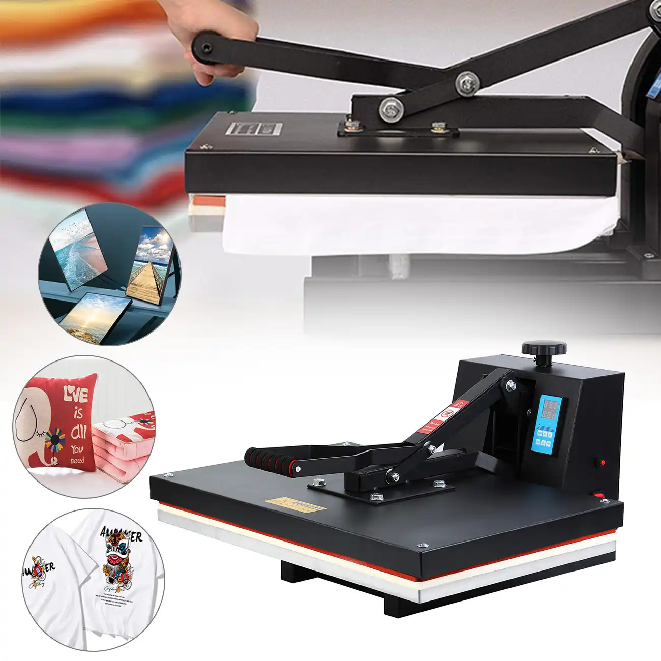 digital clamshell heat press