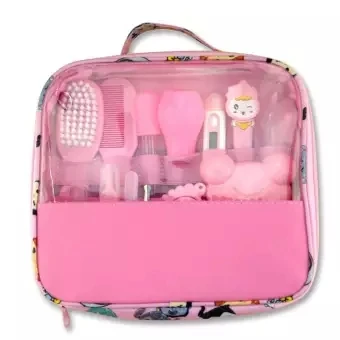 pink-14PCS Портативный набор для ухода за новорожденными, термометр, щетка для волос, гребень для ногтей, аксессуары для здоровья - Цвет: pink-14PCS