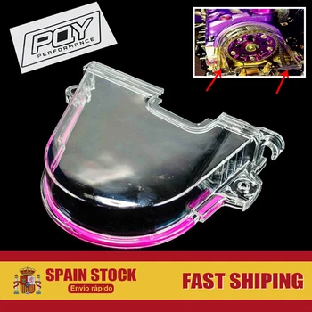 

Hypertune - CAM PULLEY TIMING BELT COVER TURBO CLEAR CAM GEAR COVER FOR HONDA 96-00 EK WITH PQY STICKER HT6337