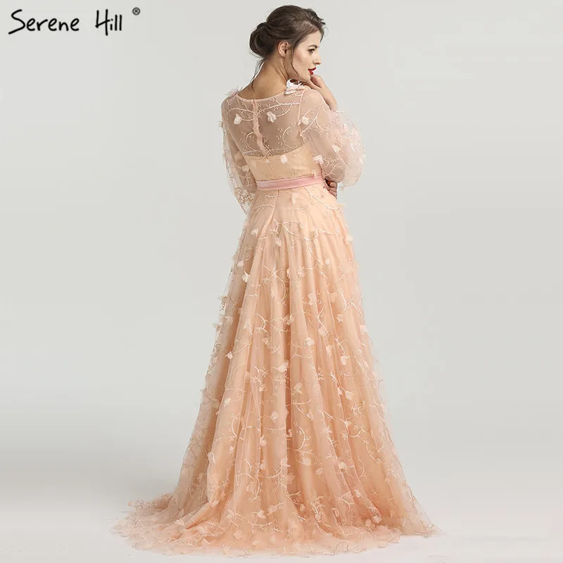 Новейшее платье-кафтан с длинным рукавом и цветочным принтом, вечерние платья на выпускной, элегантные платья Abendkleider BLA6496