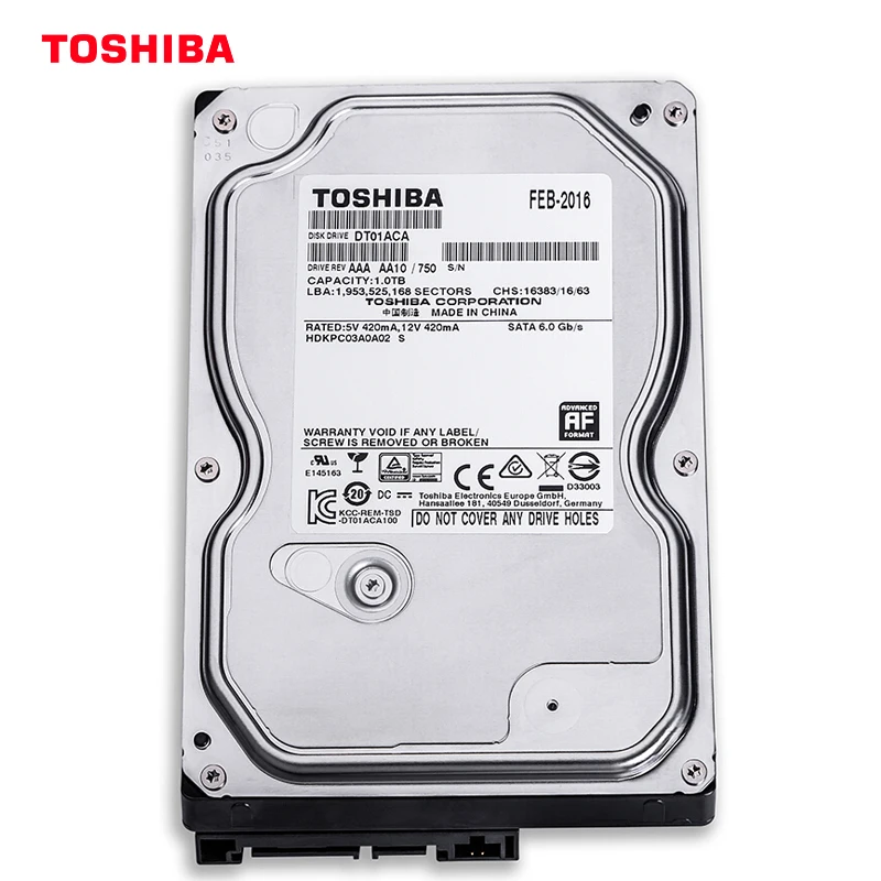 TOSHIBA HDD 1 ТБ ЖЕСТКИЙ ДИСК ВНУТРЕННИЙ HD жесткий диск размеры для возраста от 7200
