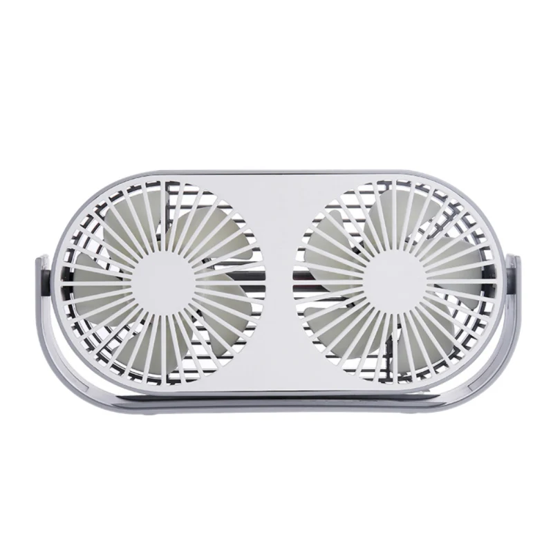 

360 Degree Summer Rotating Double-Head Usb Cooling Personal Fan 3 Adjustable Speeds For Office Home Outdoor