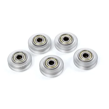 

5 * Linear Bearing CNC Clear Polycarbonate V-groove Wheel Pulley Linear Bearing For Ender 3D Printer Parts Supplies For 3D
