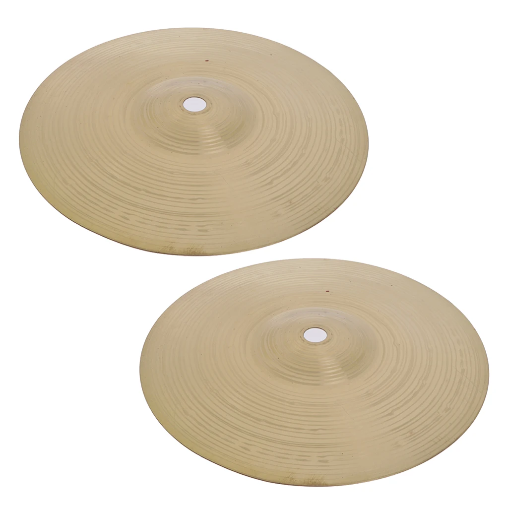 2 шт латунных сплавов брызг авария Cymbal Hi Hat Cymbals для барабанного набора 8 дюймов