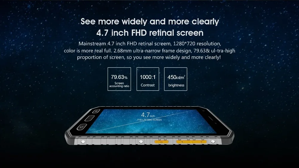 KENXINDA KXD E&L S30 IP 68 водонепроницаемый прочный смартфон 4,7 дюймов 2 Гб 16 Гб Две sim-карты 4G отпечаток пальца Android 7,0 мобильный телефон