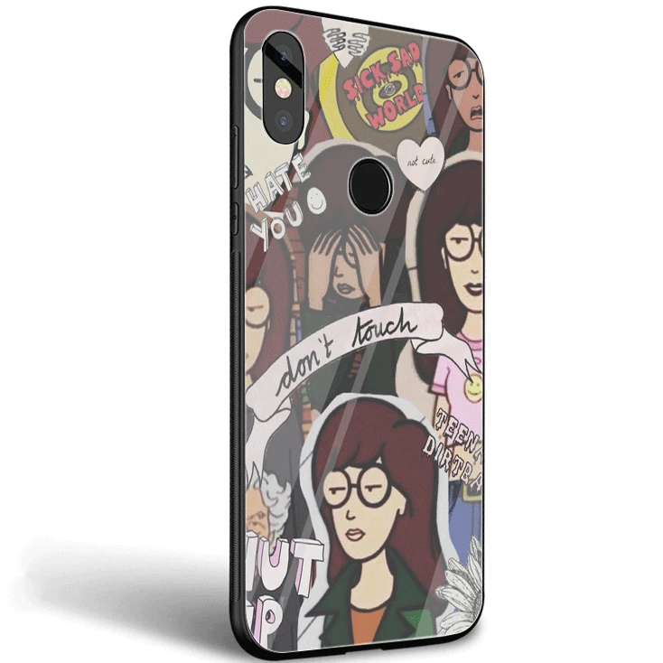 Mobile Phone Glass Case For Xiaomi Note 5 6 7 Pro F1 A1 A2 4X 5X 6X 9 Cover TPU DARIA MORGENDORFFER Shell - Цвет: G2