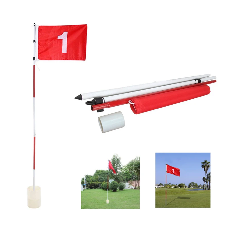 H гольф класть зеленые флаги для гольфа флаги практика отверстие чашки с флагом Гольф Pin флаги для стандартного поля для гольфа 187 см