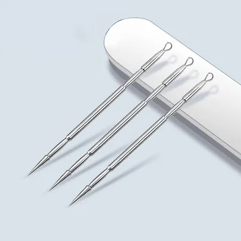 

5PCS Acne Removers Portable Stainless Steel Needles Household Beauty Tools for Women Men (PVC Tube Packing)