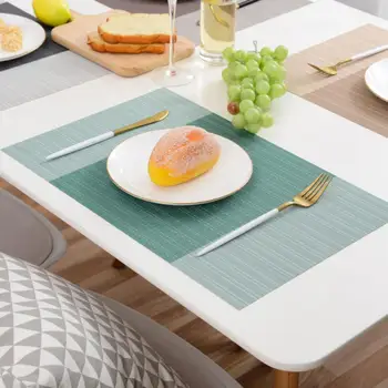 

A2920 Mat PVC Western-style Placemat Teslin Single Frame Insulation Mat Hotel Family Disposable Dining Table Cushion