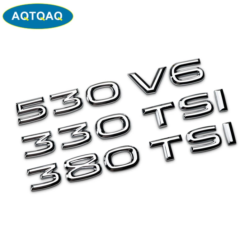 AQTQAQ 1 комплект 3D Металл 330 380 TSI 530 V6 Автомобильная боковая брызговик задний