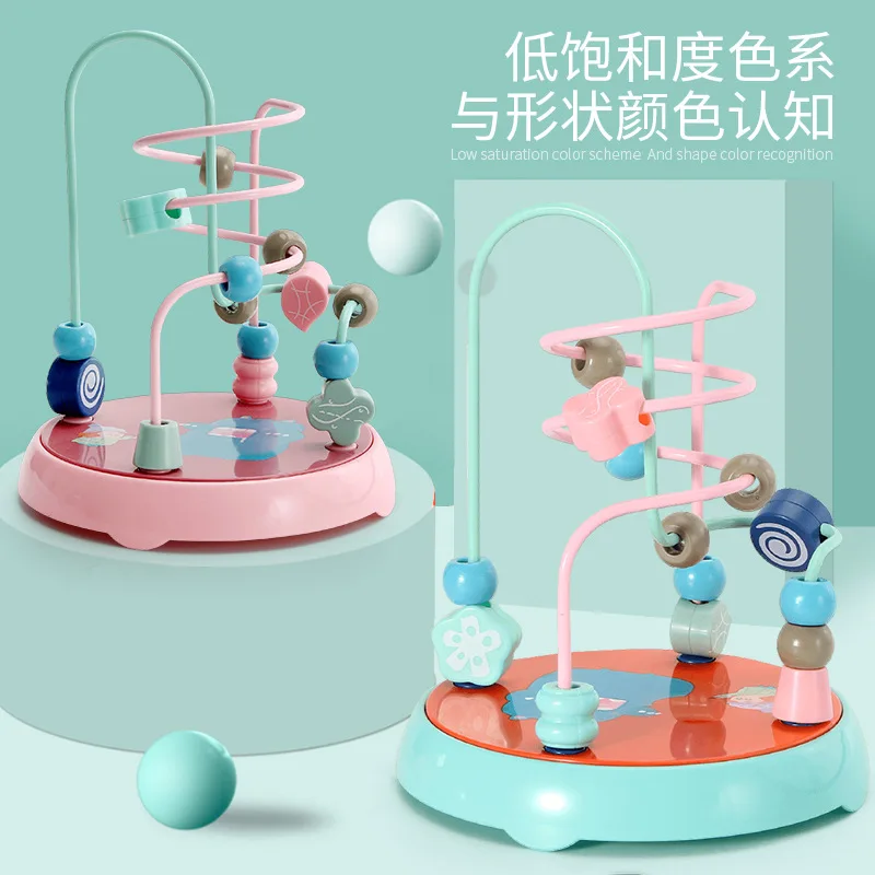 

Hot Sales Educational Mini Small Bead-stringing Toy Beaded Bracelet Bead-stringing Toy Building Blocks Toy Children 0-3