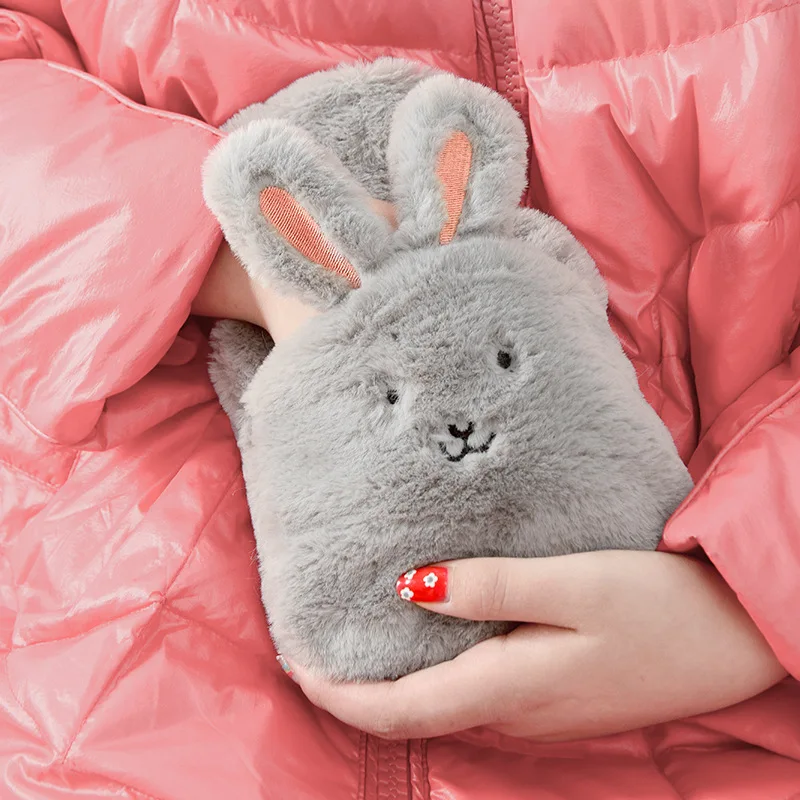 Креативный милый мультяшный кролик грелка сумка безопасный и надежный высококачественный резиновый моющийся домашний теплый товар