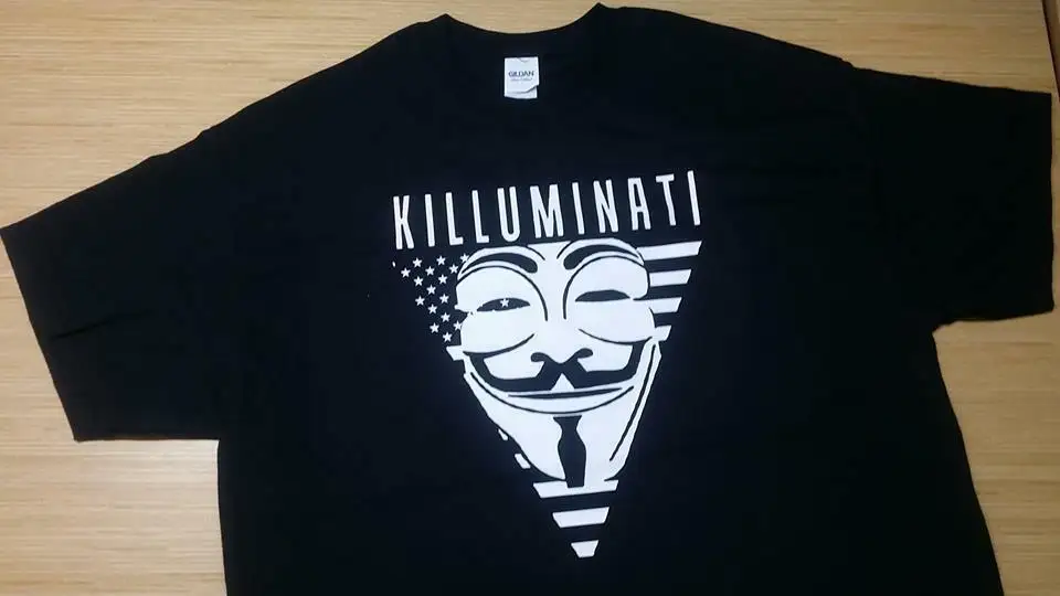 Футболка klighting ATI anti NWO Guy Fawkes маска анонима anon | Мужская одежда